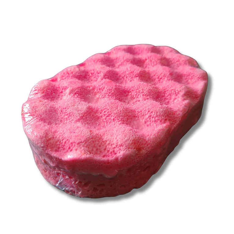 Marshmallow & English Strawberry Exfoliating Soap Sponge