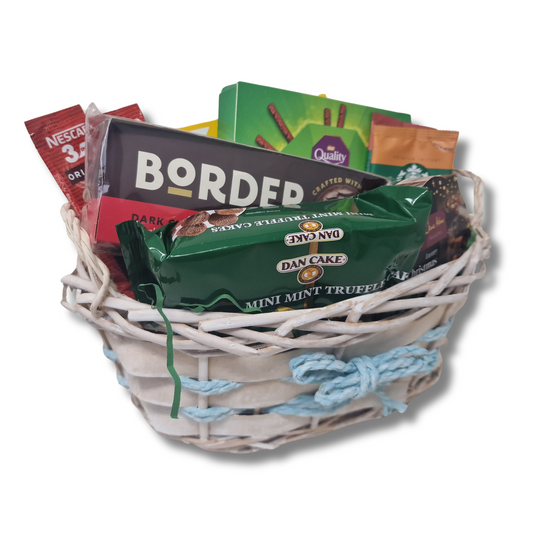 Food Hamper - White Basket