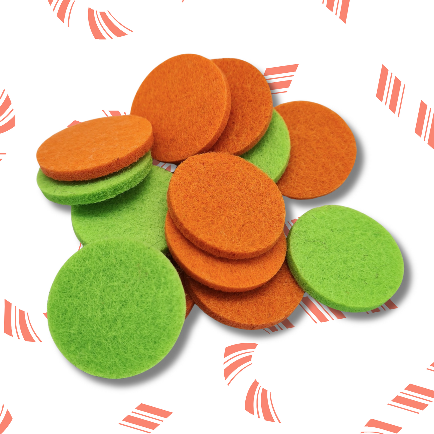 Candy Cane Hoover Discs