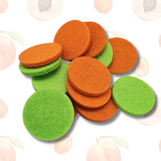 Frosted Apricot & Ginger Hoover Discs