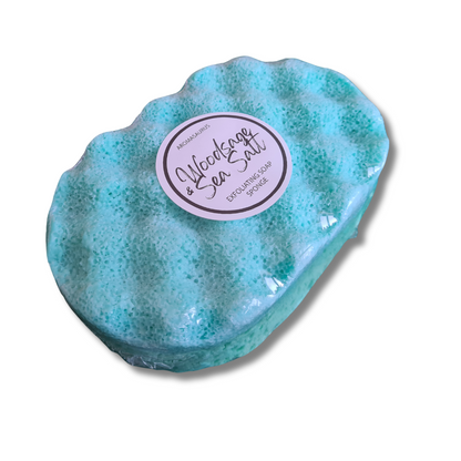 Woodsage & Sea Salt Exfoliating Soap Sponge