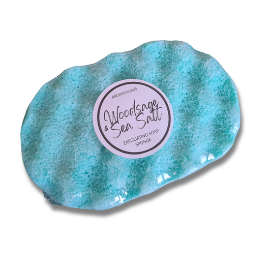 Woodsage & Sea Salt Exfoliating Soap Sponge